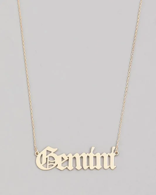 Zodiac Necklace