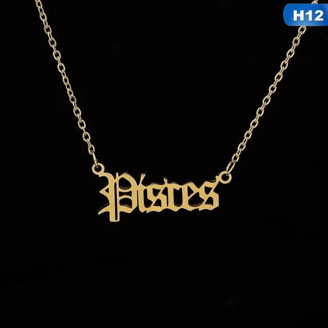 Zodiac Pendant Necklaces
