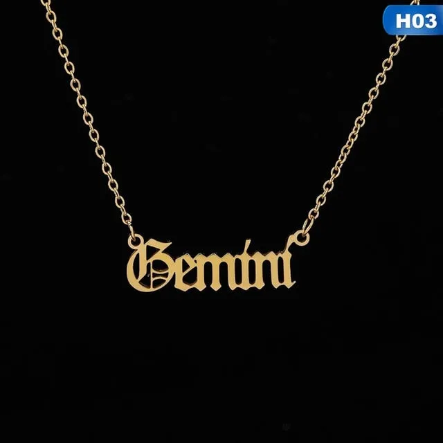 Zodiac Pendant Necklaces