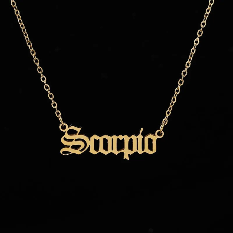 Zodiac Pendant Necklaces