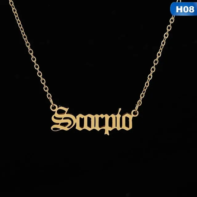 Zodiac Pendant Necklaces
