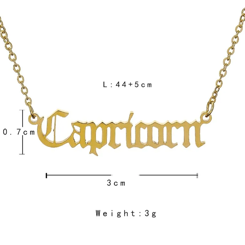 Zodiac Pendant Necklaces