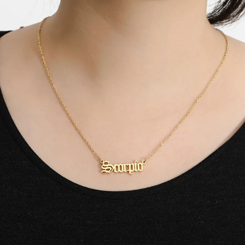 Zodiac Pendant Necklaces