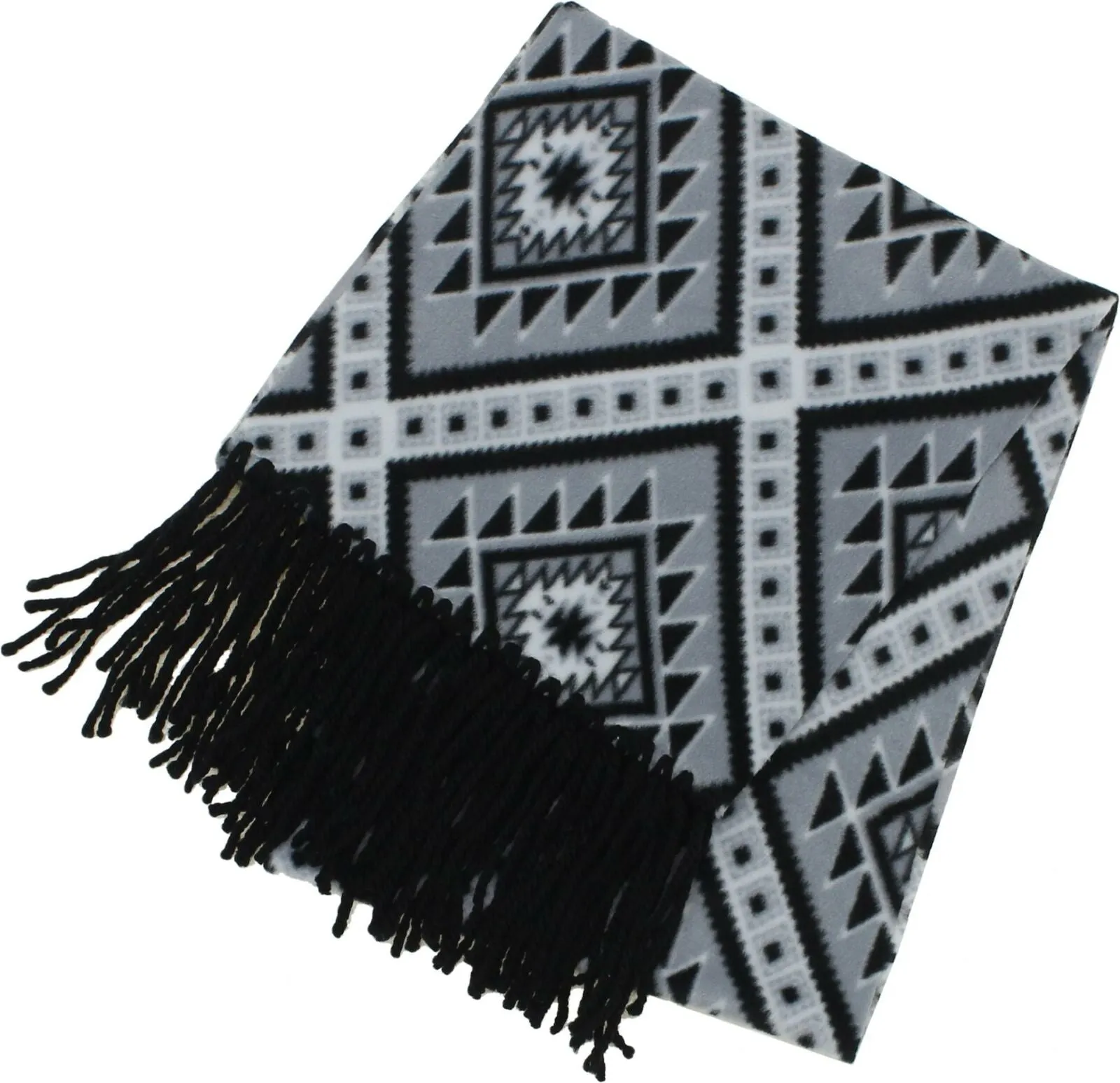 ZUZIFY Fleece Scarf With Chunky Yarn Fringed Ends